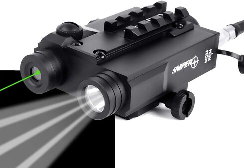 Sniper FL2000T Green Laser Sight + 200LM LED Flashlight Combo with Pressure Cord Switch in Saudi Arabia