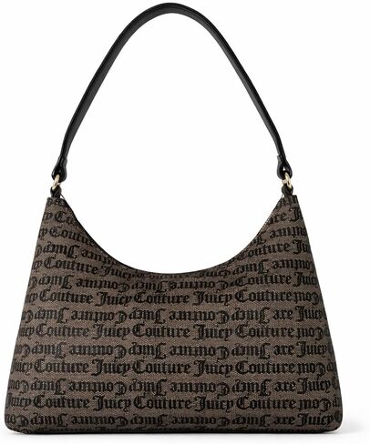 حقيبة كتف Juicy Couture Not Your Babe Hobo مع سلسلة ذهبية ساحرة، وشعار منقوش بسحاب علوي، محفظة من تصميم Carryall in Saudi Arabia