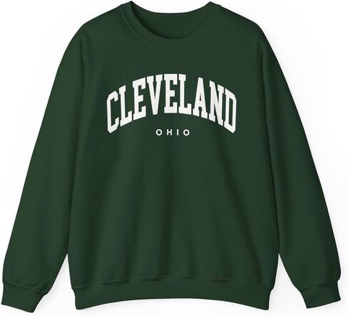 Cleveland Ohio Adult Unisex Crewneck Sweatshirt in Saudi Arabia