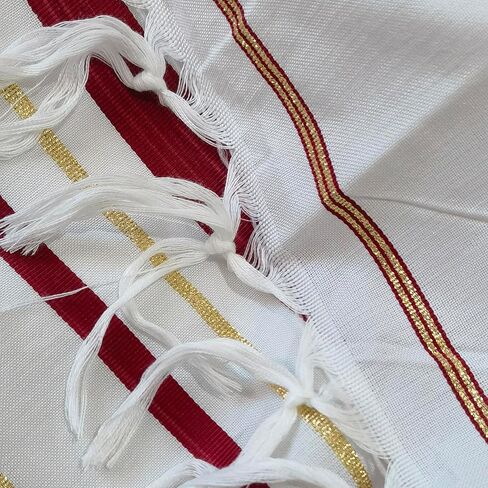 جديد-أحمر طليت سيدة شال صلاة امرأة مسيحية وشاح من القماش اليهودي in Kuwait