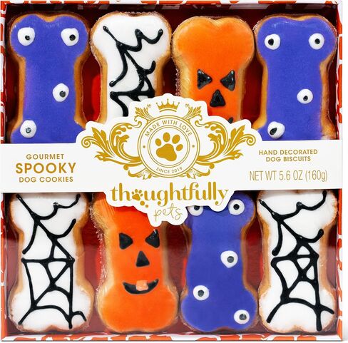 الحيوانات الأليفة المدروسة، مجموعة هدايا كوكي للكلاب من Puppy Love Gourmet Dog، حلوى مقرمشة بنكهة الزنجبيل على شكل عظام، رائعة لعيد الحب للكلاب، مجموعة من 8 قطع in Saudi Arabia
