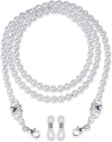 Women's Eyeglass Chains Pearl Glasses Chain Sunglasses Strap Holder Eyewear Retainer in Saudi Arabia