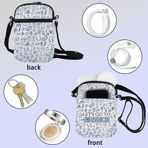ZJXHPO Greece Trip Lover Traveller Cross Body Bag Greece Travel Vacation Gift Souvenir Let’s Go To Greece Messenger Bag in Saudi Arabia