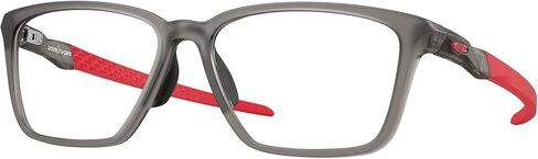 مجموعة نظارات أوكلي OX8188D: OX 8188D 818802 Double Down Satin Gray Smoke ومجموعة ملحقات مقود أسود كبير in Saudi Arabia