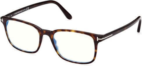Eyeglasses Tom Ford FT 5831 -B 052 Shiny Dark Havana,"t" Logo/Blue Block Lense in Saudi Arabia