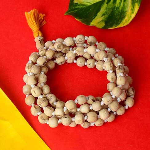 SATVIK Tulsi Jap Mala l 100% سبحة صلاة الريحان المقدس الأصلية (9-10 مللي متر) in Saudi Arabia
