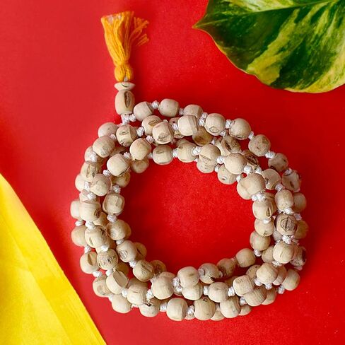 SATVIK Tulsi Jap Mala l 100% سبحة صلاة الريحان المقدس الأصلية (9-10 مللي متر) in Saudi Arabia
