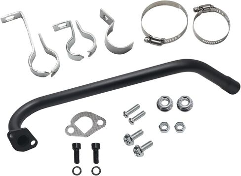 ماسورة عادم طويلة 212cc مع كاتم صوت للبريداتور 224cc 196cc دراجة صغيرة لكولمان CT200U BT200X لباجا واريور MB200 للمحور M200 GX200 6.5hp Clone Engine KT196 Go Kart Parts in Kuwait