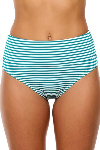 Next by Athena Womens Coronado Stripe Harmony Highwaist Bikini Swim Bottom in Saudi Arabia