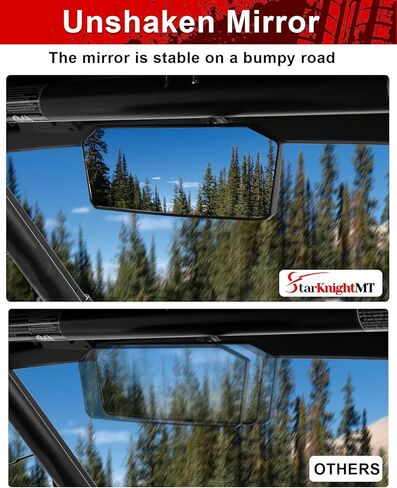 StraknightMT Rearview Mirror Compatible with 2025-2026 CFMOTO UFORCE U10 Pro Highland U10 Pro XL/ZForce 950, Center Mirror Accessories with Adjustment Angle Shatter Proof No Vibration in Saudi Arabia