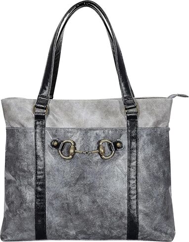 حقيبة كمبيوتر محمول AWST Int'l Colorblock Snaffle Bit - رمادي in Kuwait