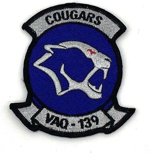 VAQ-139 Cougars Squadron Patch – Sew on, 4" in Saudi Arabia