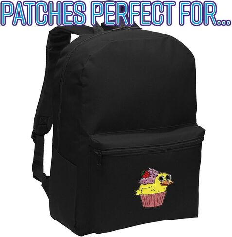 Duck Cupcake Duckcake - Embroidered Edge Patch Applique in Saudi Arabia