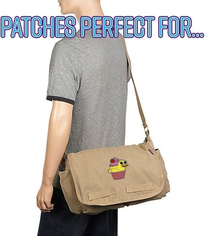 Duck Cupcake Duckcake - Embroidered Edge Patch Applique in Saudi Arabia