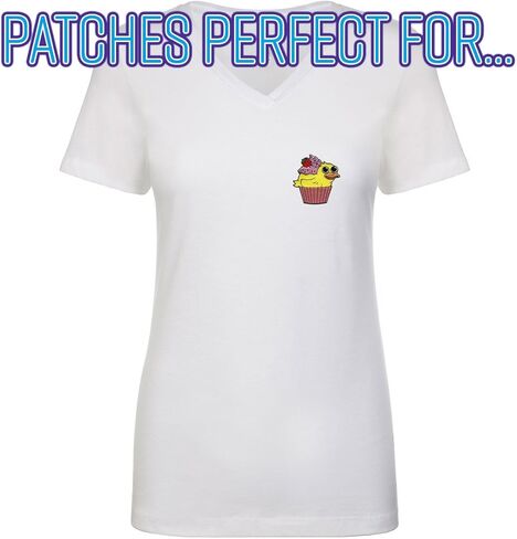 Duck Cupcake Duckcake - Embroidered Edge Patch Applique in Saudi Arabia