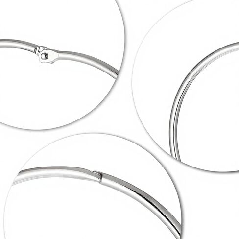 6 Pack Metal Rings for Index Cards 4 inch Large Binder Book Rings Plated Book Ring Loose Leaf Binder for Keychains Washi Tape Organizer Storage Ring Hoop for Home Office Paper Receipts Photos in Saudi Arabia