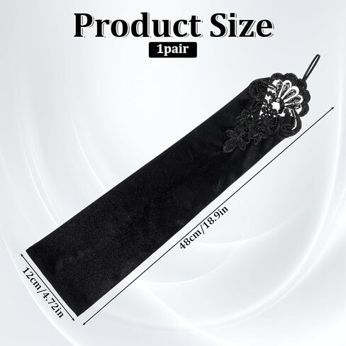 Long Black Fingerless Gloves Flappers-Gloves Black Long Gloves Opera Satin-Gloves 1920s Flapper Glove Satin Glove for Evening Party Wedding Cosplay in Saudi Arabia