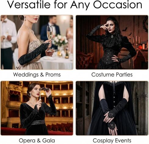 Long Black Fingerless Gloves Flappers-Gloves Black Long Gloves Opera Satin-Gloves 1920s Flapper Glove Satin Glove for Evening Party Wedding Cosplay in Saudi Arabia