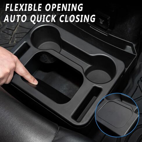 Trash Can with Cup Holder for Wrangler JL JLU & Gladiator JT, Large Rear Storage Organizer with Cup Holder & Phone Holder Multi-Function Jeep Accessories for Wrangler JL JLU & Gladiator JT 2018-2025 in Saudi Arabia