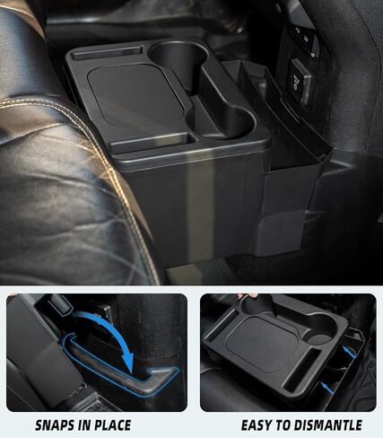Trash Can with Cup Holder for Wrangler JL JLU & Gladiator JT, Large Rear Storage Organizer with Cup Holder & Phone Holder Multi-Function Jeep Accessories for Wrangler JL JLU & Gladiator JT 2018-2025 in Saudi Arabia