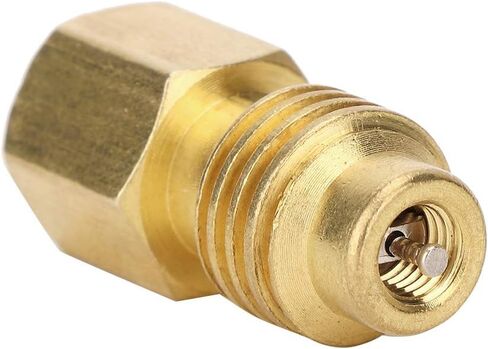 محول 1/4SAE أنثى إلى 1/2ACME لمكيف هواء السيارة R134A AC، محول خيط نحاسي لأدوات الولايات المتحدة والاتحاد الأوروبي، قوي ومتين، مناسب للمحترفين in Saudi Arabia