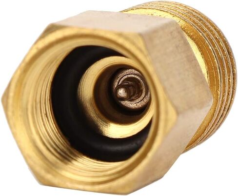 محول 1/4SAE أنثى إلى 1/2ACME لمكيف هواء السيارة R134A AC، محول خيط نحاسي لأدوات الولايات المتحدة والاتحاد الأوروبي، قوي ومتين، مناسب للمحترفين in Saudi Arabia