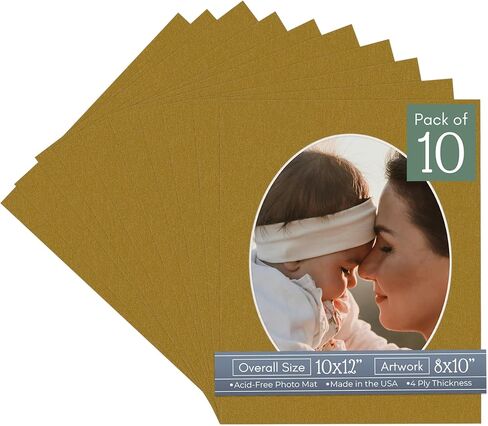 CountryArtHouse Oyster Shell أبيض خالٍ من الأحماض مقاس 10 × 12 إطار صورة بيضاوي مع قطع مشطوفة بيضاء اللون لصور مقاس 8 × 10 - يناسب إطار مقاس 10 × 12 - حزمة من لوحة واحدة in Kuwait