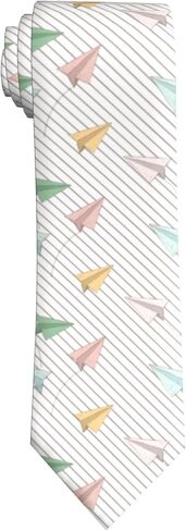 ربطات عنق طويلة مرحة للرجال من Giinly Airplane Cool Fun للرجال مقاس كبير وطويل، ربطة عنق مقاس 61 بوصة مقاس XL in Kuwait