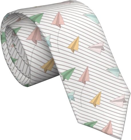 ربطات عنق طويلة مرحة للرجال من Giinly Airplane Cool Fun للرجال مقاس كبير وطويل، ربطة عنق مقاس 61 بوصة مقاس XL in Kuwait