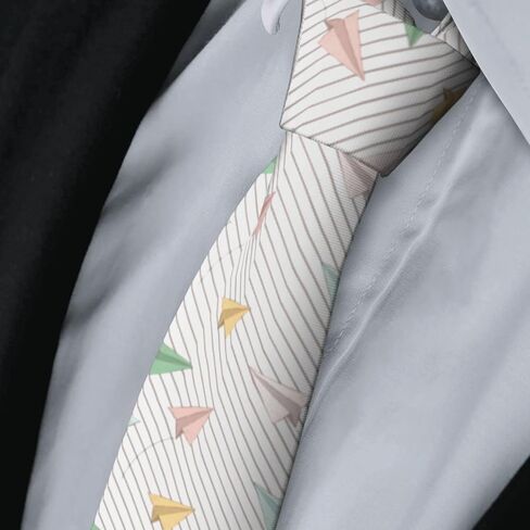 ربطات عنق طويلة مرحة للرجال من Giinly Airplane Cool Fun للرجال مقاس كبير وطويل، ربطة عنق مقاس 61 بوصة مقاس XL in Kuwait