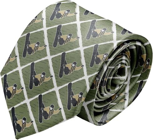 Novelty Necktie for Men (Snowboard Man Winter Pattern) Fun Conversational Silky Tie, Neck Tie for Party, Events, Unique and Original in Saudi Arabia