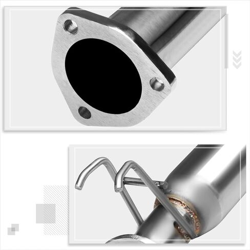 PM PERFORMOTOR 4" Burnt Tip Muffler Stainless Catback Exhaust Compatible with 06-11 Honda Civic EX/LX/DX in Saudi Arabia