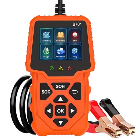 Car Battery Load Tester 12V 24V Automotive Alternator Meter with Cloud Printing 100-2000 CCA Auto Charging & Cranking Capacity Analyzer Diagnostic Tool for Truck, RV, ATV, SUV, Motorcycle, Boat, Yacht in Kuwait