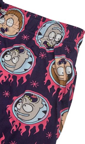 شورت بيجامة رجالي من COCO BRANDS Rick and Morty - شورت نوم ناعم يسمح بمرور الهواء من PJ للرجال مع جيب ملابس نوم in Kuwait