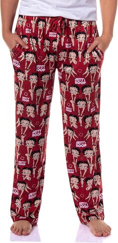 Betty Boop Pajamas Men's Blowing Kiss Poses AOP Lounge PJ Pants in Saudi Arabia