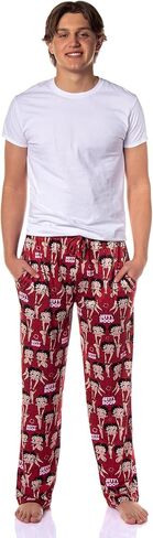 Betty Boop Pajamas Men's Blowing Kiss Poses AOP Lounge PJ Pants in Saudi Arabia