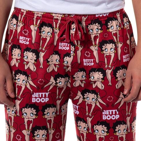 Betty Boop Pajamas Men's Blowing Kiss Poses AOP Lounge PJ Pants in Saudi Arabia