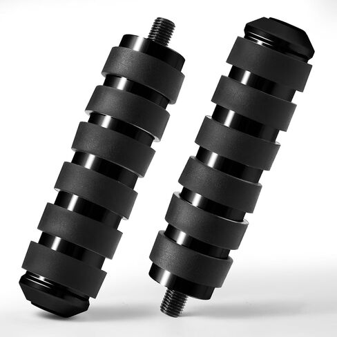 دراجة نارية بطول 3.8 سم، أوتاد ناقل الحركة لأصابع القدم والكعب مناسبة لدراجة Harley Davidson Sportster FL Softail Touring Street Glide Road Glide Road King Trike Dyna، أسود in Kuwait