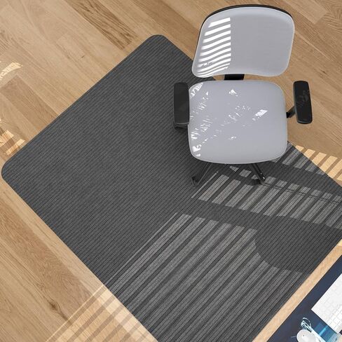 حصيرة كرسي مكتب Placoot للأرضيات الصلبة والبلاط مقاس 55 بوصة × 35 بوصة حصيرة كرسي مكتب للكراسي المتدحرجة، مادة كبيرة مضادة للانزلاق وقابلة لإعادة التدوير، سجادة كرسي الكمبيوتر للمكتب/المنزل in Kuwait