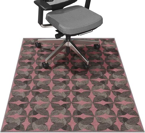 سجادة كرسي Tydle للأرضيات الصلبة، سجادة كرسي مقاس 91.44 سم × 121.96 سم للأرضيات الصلبة، وواقي للأرضيات الصلبة غير قابل للانزلاق، سجادة كمبيوتر تحت المكتب للمكتب المنزلي (أسود وأحمر) in Kuwait