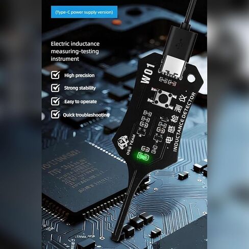 DIYPHONE Type-C Inductance Tester Motherboard Coil Tester Electronic Circuit Board Inductor Detector for Phone Motherboard Component Repair Electromagnetic Induction Quick Fault Check Tool in Saudi Arabia