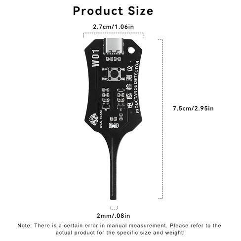 DIYPHONE Type-C Inductance Tester Motherboard Coil Tester Electronic Circuit Board Inductor Detector for Phone Motherboard Component Repair Electromagnetic Induction Quick Fault Check Tool in Saudi Arabia