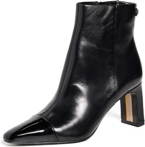 Sam Edelman Women's Saige Ankle Boot, Black Leather, 9.5 in Saudi Arabia