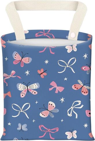 Hanging Car Garbage Bag, Cute Car Trash Can Bag, Automotive Accessories for Women Men Cute Pink Bow in Saudi Arabia