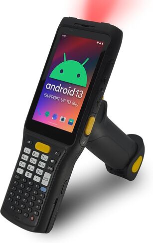 Chainway C63 قارئ باركود لاسلكي يعمل بنظام Android بقبضة مسدس 2D/1D/QR | ماسح ضوئي زيبرا 2FT، 40FT، أو 100FT | أندرويد 13 (دعم حتى 16+) | IP67 وعرة | واي فاي، إن إف سي، بي تي، جي بي إس | لمسح المخزون in Kuwait