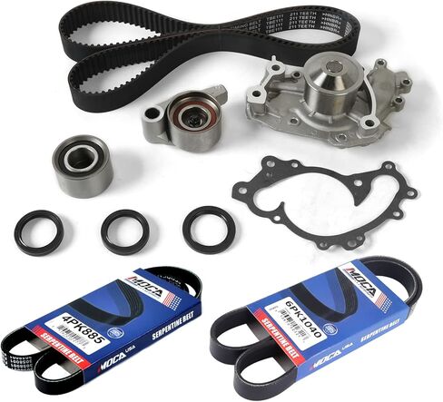 MPLUS Timing Belt Kit & Water Pump & 2 Pcs Serpentine Belt Fits 2005-2006 for LEXUS ES330 BASE SEDAN 4-DOOR 3.3L 3300CC 202CU. IN. V6 GAS DOHC NATURALLY ASPIRATED in Saudi Arabia