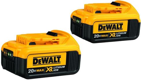 DEWALT 20V MAX Battery XR POWERPACK™ 4Ah Lithium Ion, 50% More Power, Dewalt Battery Compatible with 20V MAX Tools, 2 PK (DCB2104-2) in Saudi Arabia
