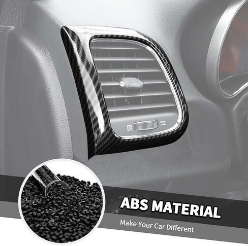 Jimen Fit for Jeep Grand Cherokee 2011-2020, 6PCS Center Console Dash Side AC Vent Cover & Inner Door Handle Bowl Trim Frame in Saudi Arabia