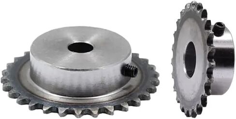 04C Sprocket 24Teeth Inner Hole 8/10/mm 25H 45# Steel Screw M5 1Pcs(8mm,3pcs 24 Teeth) in Saudi Arabia
