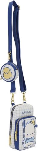 حقيبة كروس للهاتف المحمول من Loungefly Sanrio Pochacco Gingham مع حقيبة عملات معدنية in Kuwait